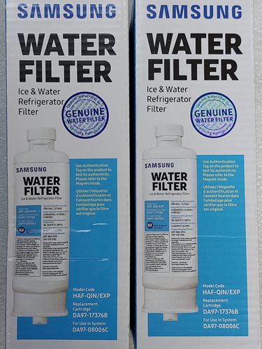 מסנן מים מקורי למקרר סמסונג RF27T5001STG,RF27T5001SG RF82A9671SR, RF72A9670SR ועוד דגמים, DA97-17376B, DA97-08006C מקט HAF-QIN/EXP