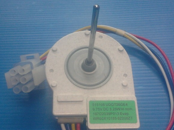 מנוע פאן הפשרה עליון גנרל WR60X10185 ,TPG22 ,WR60X10043 מספר סידורי 515108UDQT26GE4 מקט 009723