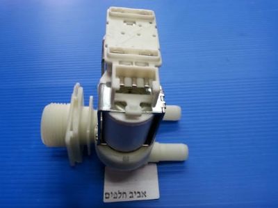 ברז מגנטי כפול למכונות כביסה בוש ,WAB20060IL,WAE20260,WFL187KTR WAE20261IL ועוד, סימנס 50400,XX5,WM10E162ME ,1016, XL536 ועוד ,קונסטרוקטה CWF08E0631 ועוד, מקט 003510