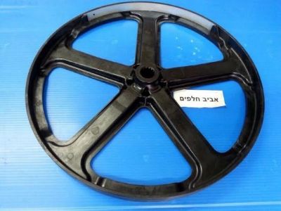 גלגל רצועה ציר מחורץ למכונות כביסה אלקטרולוקס EWT106510W ,EWT1066 ,EWB86210,EWB85210W ,EWB85110 אאג L60060TL זנוסי ZWQ7100SO מקט 010922