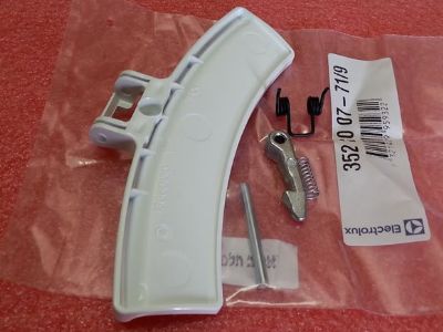 סט ידית דלת למייבשי כביסה אאג T75280AC, T65280AC ,T61275AC ועוד, אלקטרולוקס EDP10GDW, EDP2074PEW ועוד, מספר על הידית 13660130, מקט 012610