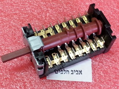 בורר תכניות לתנורי אפיה בקו 5 תוכנויות, מספר רשום על הבורר 32010640/850605K, מקט 013231