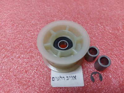 גלגל מתיחה מקורי למייבשי כביסה ווירפול AZB8670,AZB7670, בוש WTE84123 ועוד דגמים ,מקט 011806