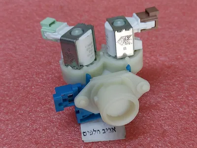 ברז מגנטי כפול למכונות כביסה אאג L73283FL ועוד דגמים, אלקטרולוקס מספר דגמים מקט 012778